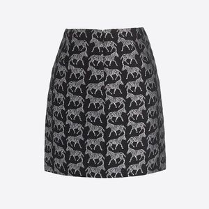 NWT J. Crew Factory Size 12 Zebra Skirt